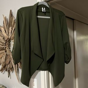 Olive green lightweight blazer